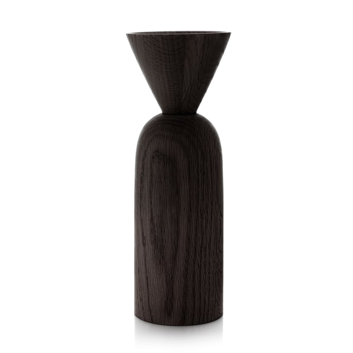 Shape Cone Vase de applicata dans la finition chêne teinté