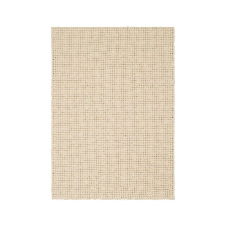 Levi - Tapis de feutre à boules de myfelt couleur beige