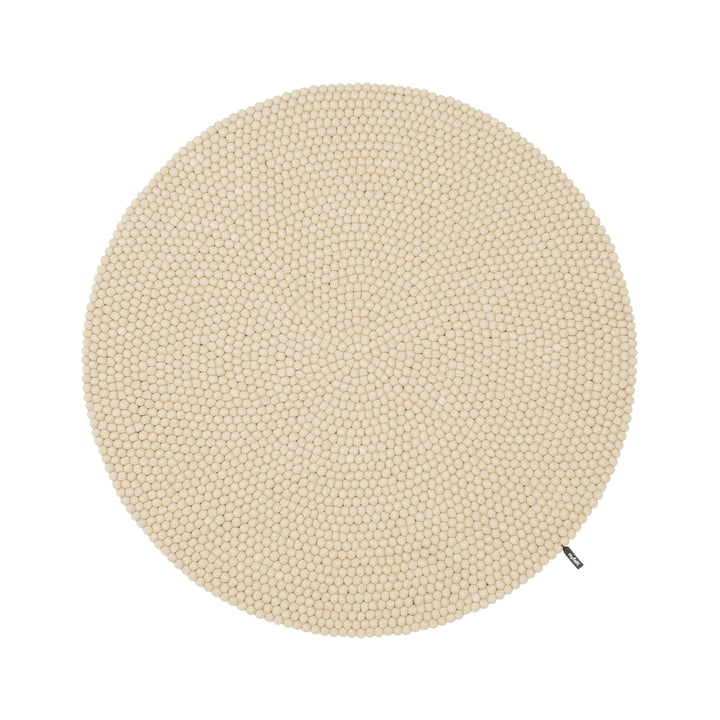 Mats tapis de boules de feutre de myfelt dans la couleur beige