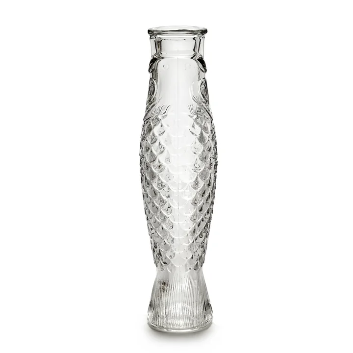 Fish & Fish Bouteille en verre de Serax de couleur claire