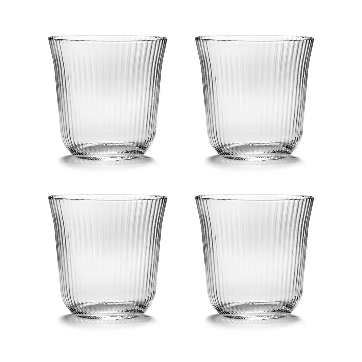 Inku Verre tumbler de Serax en couleur claire (set de 4)