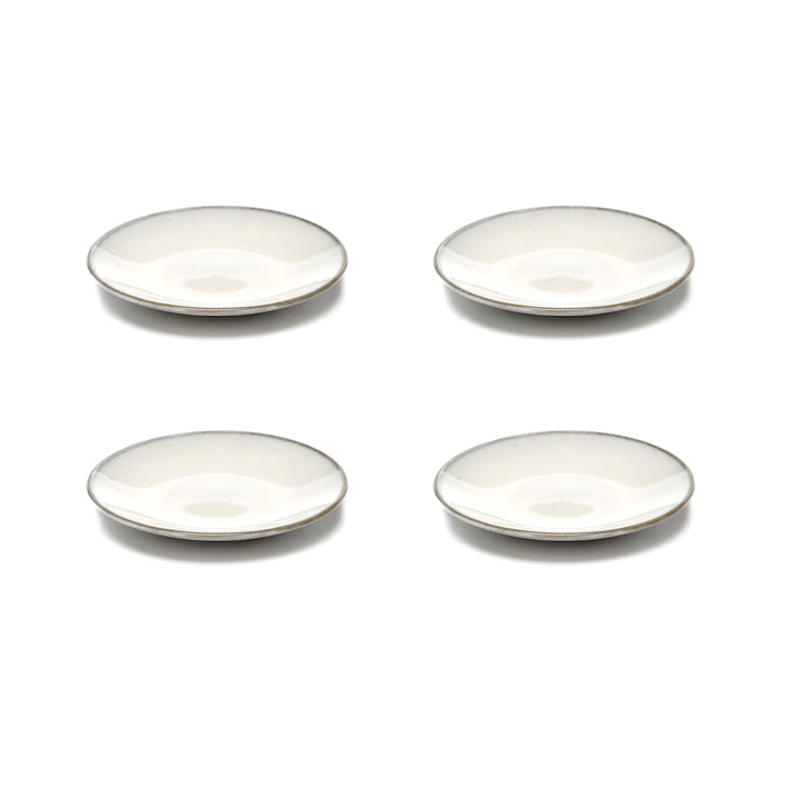 Inku Soucoupe pour tasse à expresso de Serax dans la couleur blanche (set de 4)