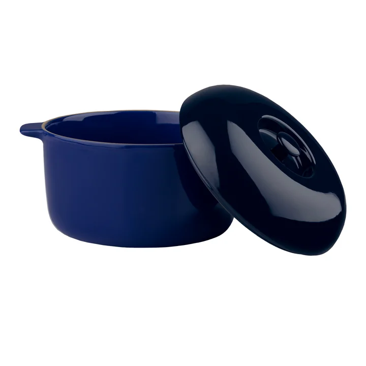 Marimekko - Alku Cocotte 2 l, terra / bleu foncé
