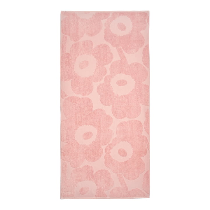 Unikko Serviette de bain, 70 x 150 cm, rose / poudre de Marimekko