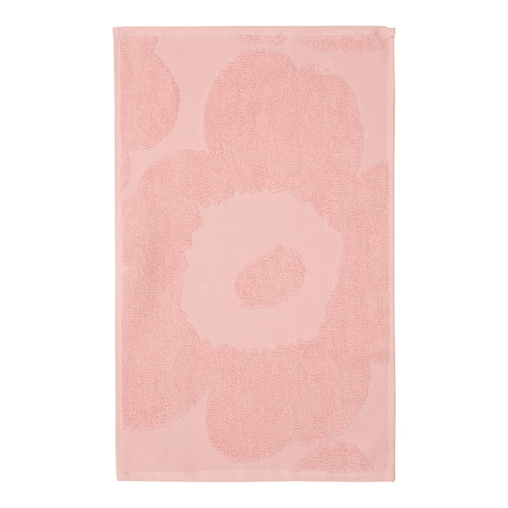 Unikko Serviette d'invité, 30 x 50 cm, rose / poudre de Marimekko
