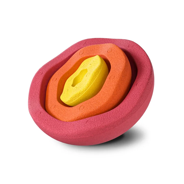 Stapelstein® - Inside warm classic, rouge / orange / jaune (set de 3)