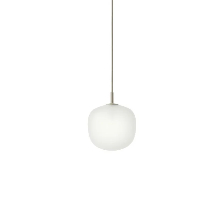 Muuto - Rime Lampe suspendue Ø 18 cm, opale / gris