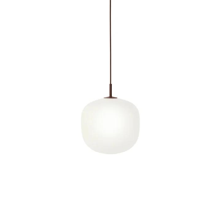 Muuto - Rime Lampe suspendue Ø 25 cm, opale / deep red