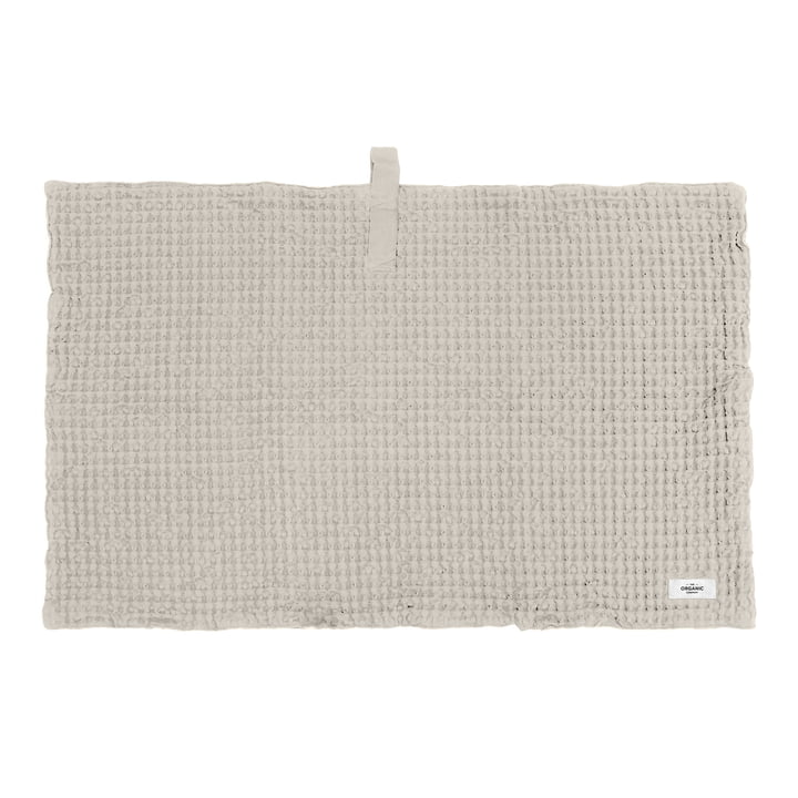 Big Waffle Tapis de bain, 55 x 80 cm, stone de The Organic Company