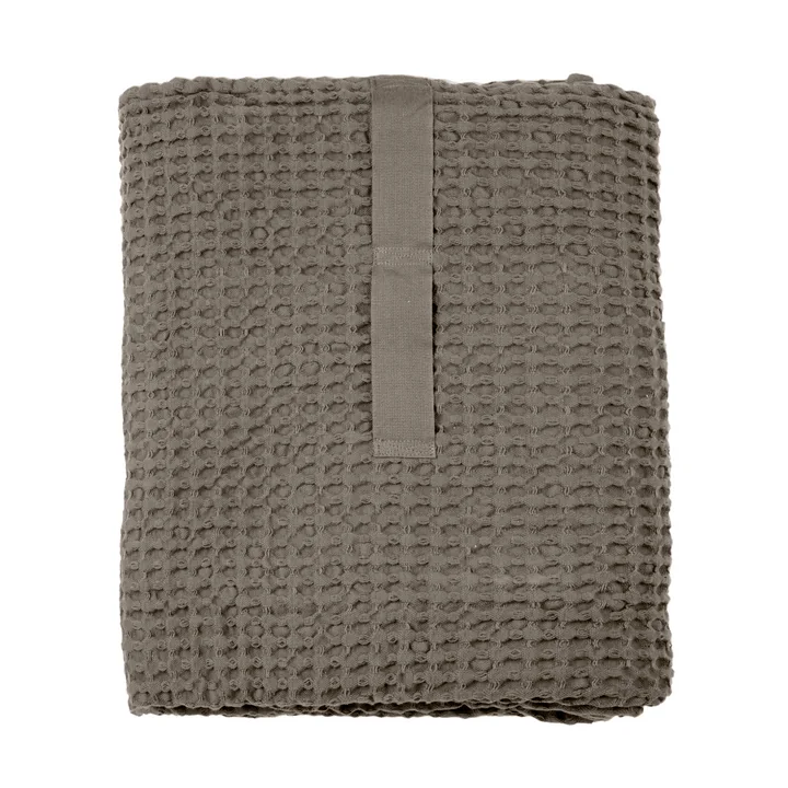Big Waffle Drap de bain & Couverture, 100 x 150 cm, clay de The Organic Company