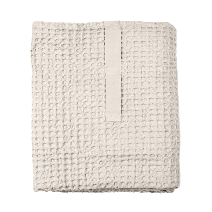 Big Waffle Drap de bain & Couverture, 100 x 150 cm, stone de The Organic Company