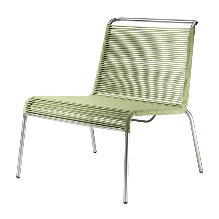 M20L Teglgård Fauteuil Lounge Outdoor, cordelette verte de FDB Møbler