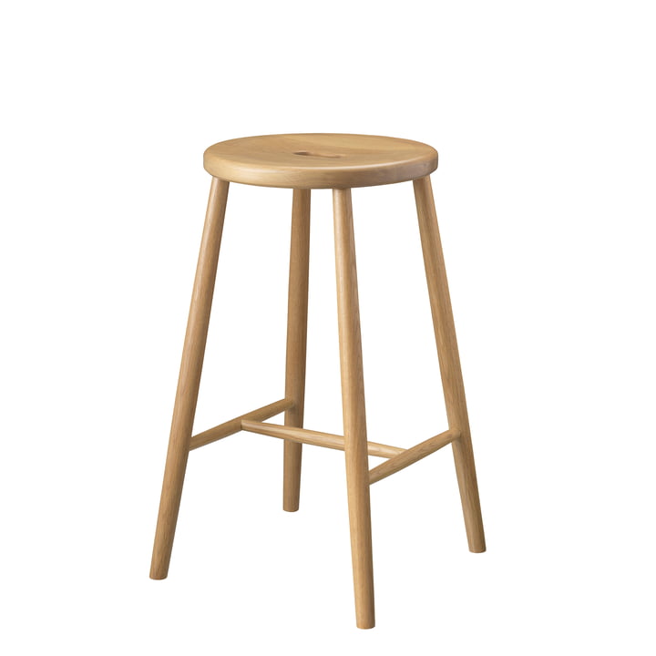 J27C Tabouret de bar, chêne naturel de FDB Møbler