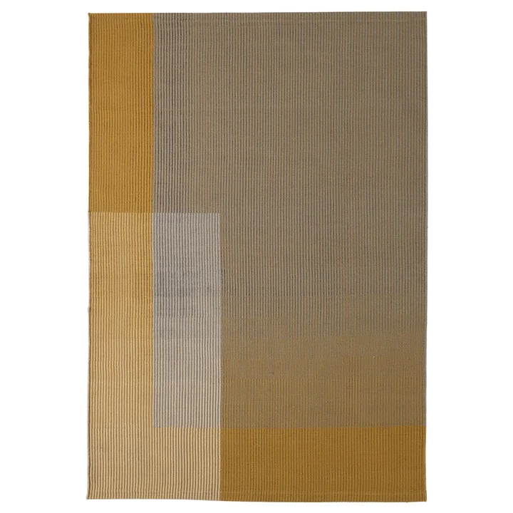 Haze 1 tapis de laine, 200 x 300 cm, jaune / naturel / gris de nanimarquina