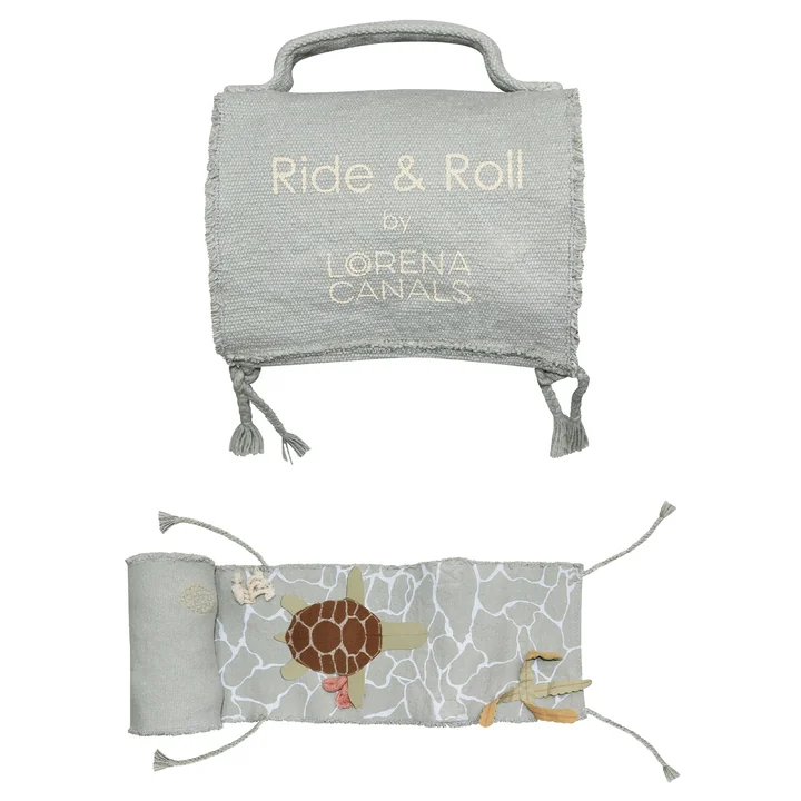 Ride & Roll Set de jeu de Lorena Canals dans la version Sea Turtle, bleu / olive (set de 2)