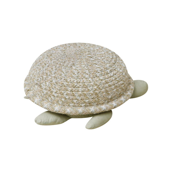 Sea Turtle Panier de rangement de Lorena Canals dans la version nature / olive