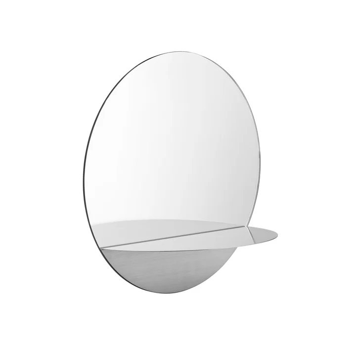 Normann Copenhagen - Horizon Miroir, rond, acier inoxydable