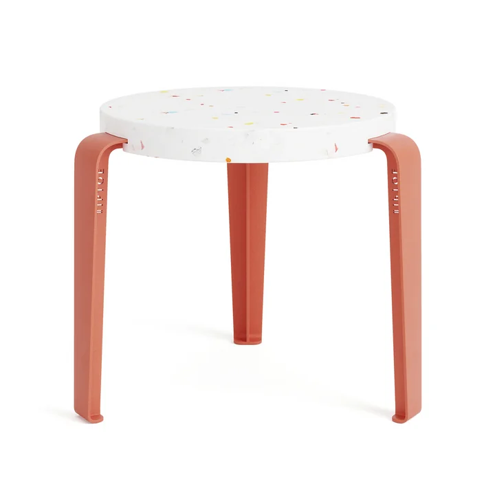 MINI LOU tabouret pour enfants Tutti, plastique recyclé, flamingorosa de TipToe