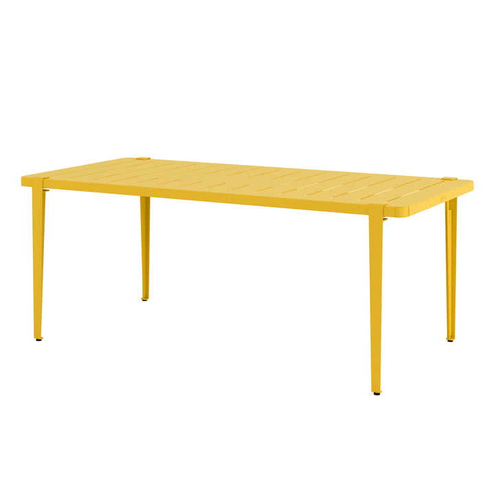 Table de jardin MIDI Collection, 190 x 90 cm, jaune soleil de TipToe