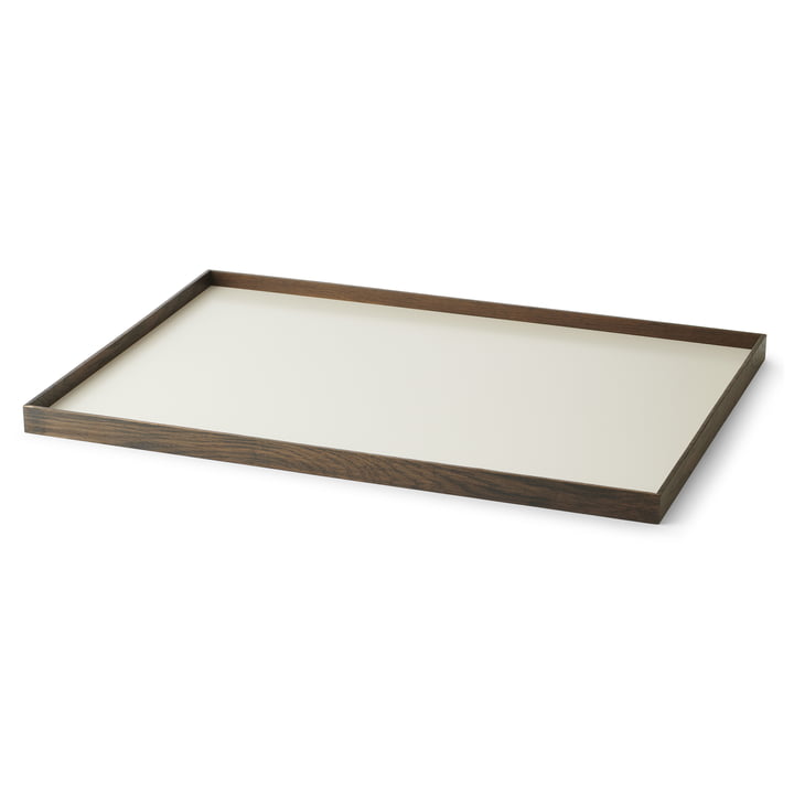 Frame Plateau, large, chêne fumé / beige de Gejst