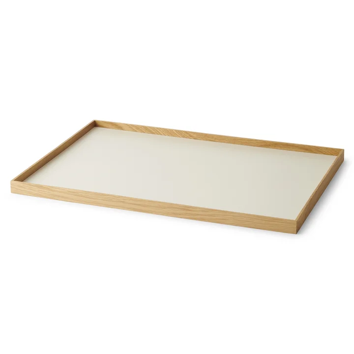 Frame Plateau, large, chêne / beige de Gejst