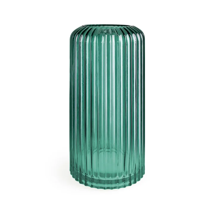 Collection - Vase en verre Ø 11,5 x H 24 cm, vert
