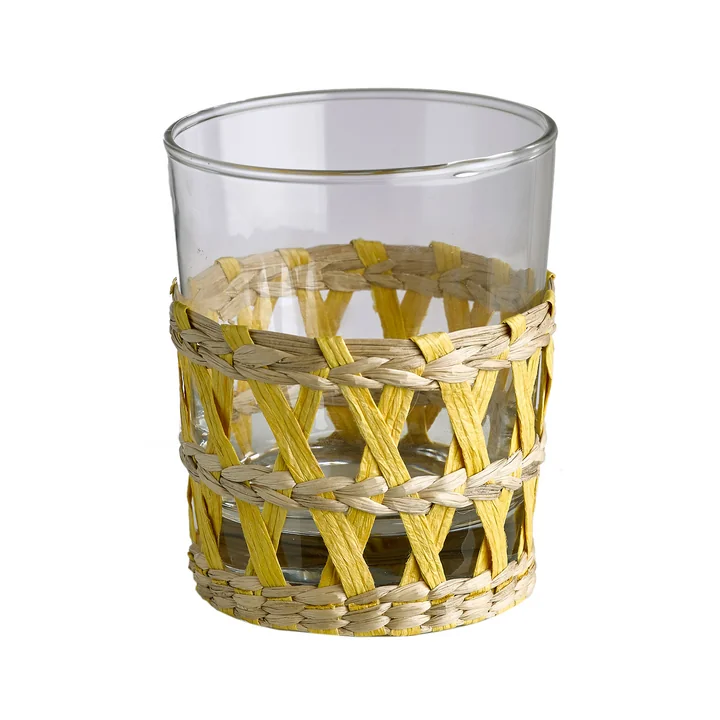 Pols Potten - Gobelet avec support pour roseaux, jaune