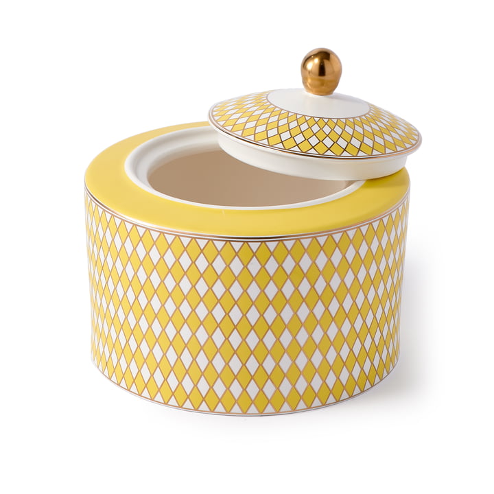 Pols Potten - Chess Boîte de rangement, H 14 cm, jaune