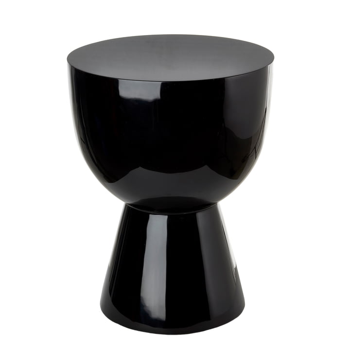 Tam Tam - Tabouret, H 46 cm, noir de Pols Potten