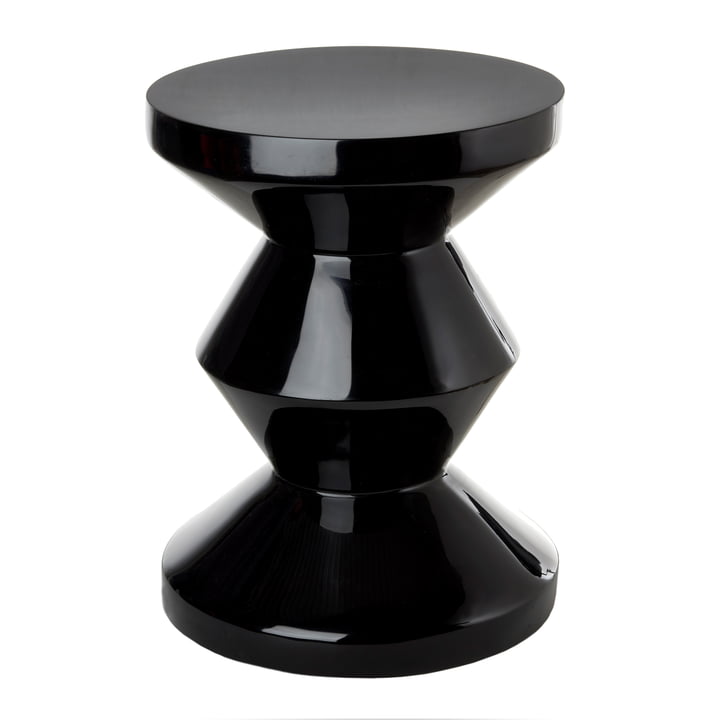 Zig Zag Tabouret, noir de Pols Potten