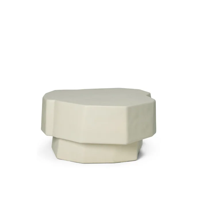 Ferm Living - Staffa Table basse, Small, blanc cassé