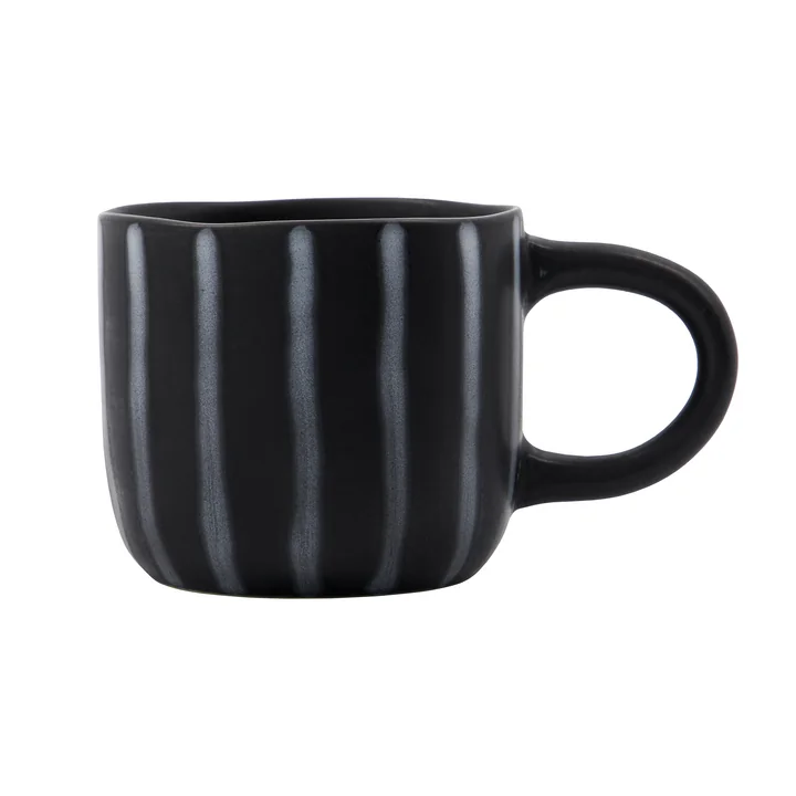 House Doctor - Line Tasse, Ø 8,7 cm, noir / marron
