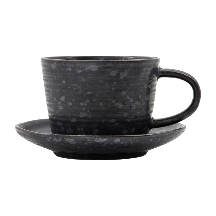 Pion Tasse avec soucoupe de House Doctor dans la version noir / marron