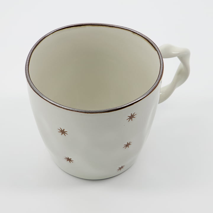 Starry Tasse de House Doctor dans la couleur blanche (set de 2)