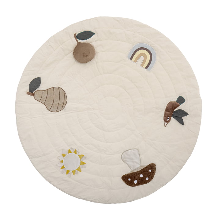 Mini Agnes Tapis de jeu de Bloomingville en couleur blanche