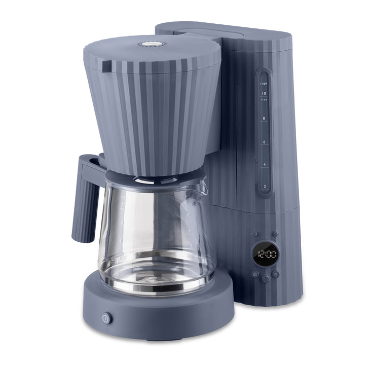Plissé Machine à café filtre de Alessi de couleur grise