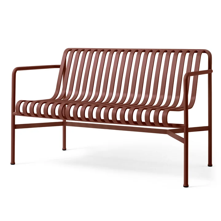 HAY - Palissade Dining Bench , iron red