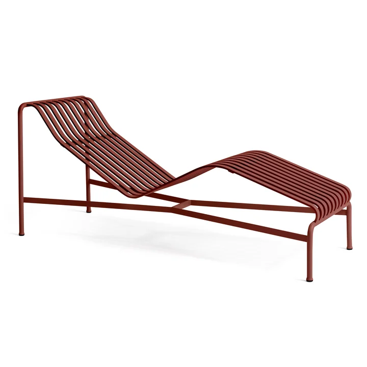 HAY - Palissade Chaise Longue Chaise longue, iron red