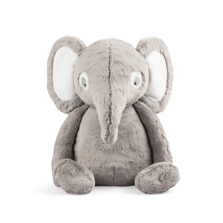 Doudou Finley l'éléphant, 38 cm, gris de Sebra