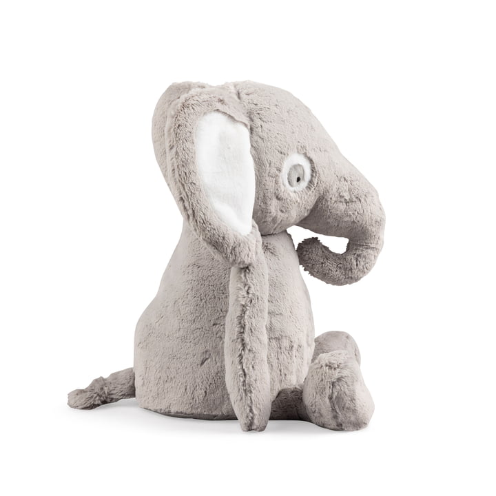 Doudou Finley l'éléphant, 38 cm, gris de Sebra