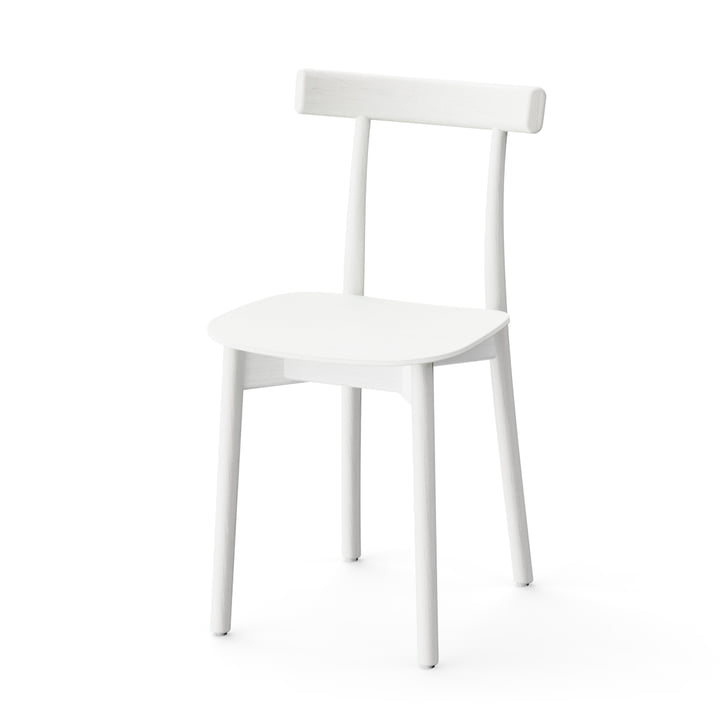Skinny Wooden Chair dans la version blanche (RAL 9003)