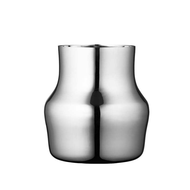 Gense - Dorotea Vase, 18 x 19,5 cm, acier brillant