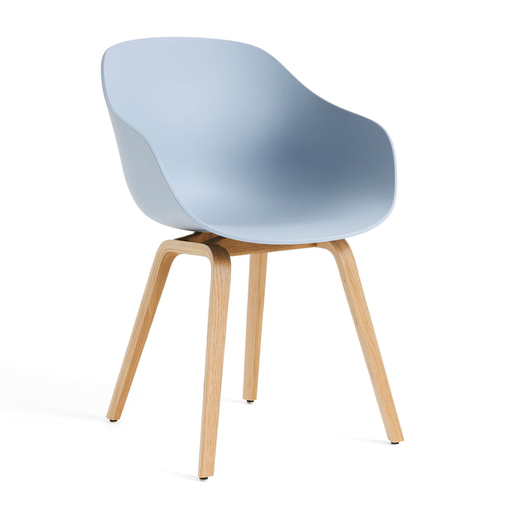 Hay - About a Chair AAC 222, chêne laqué / slate blue 2. 0