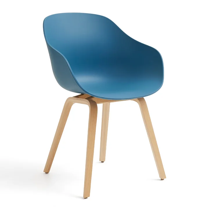 HAY - About a Chair AAC 222, chêne laqué / azure blue 2. 0