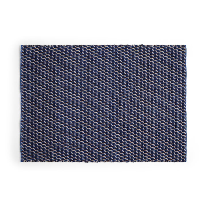 Channel Tapis, 140 x 200 cm, bleu / blanc de HAY