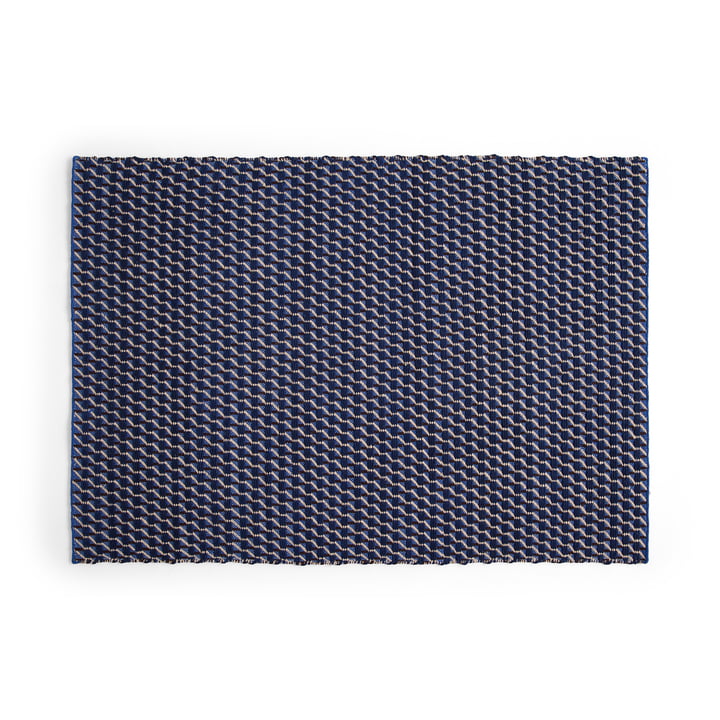 Channel Tapis, 50 x 80 cm, bleu / blanc de HAY