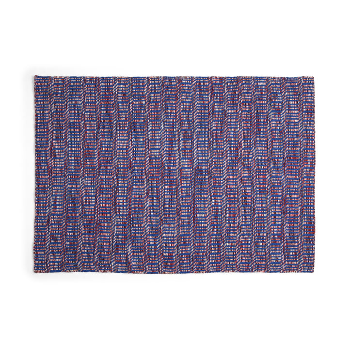 Radio Tapis, 170 x 240 cm, rouge / bleu de HAY