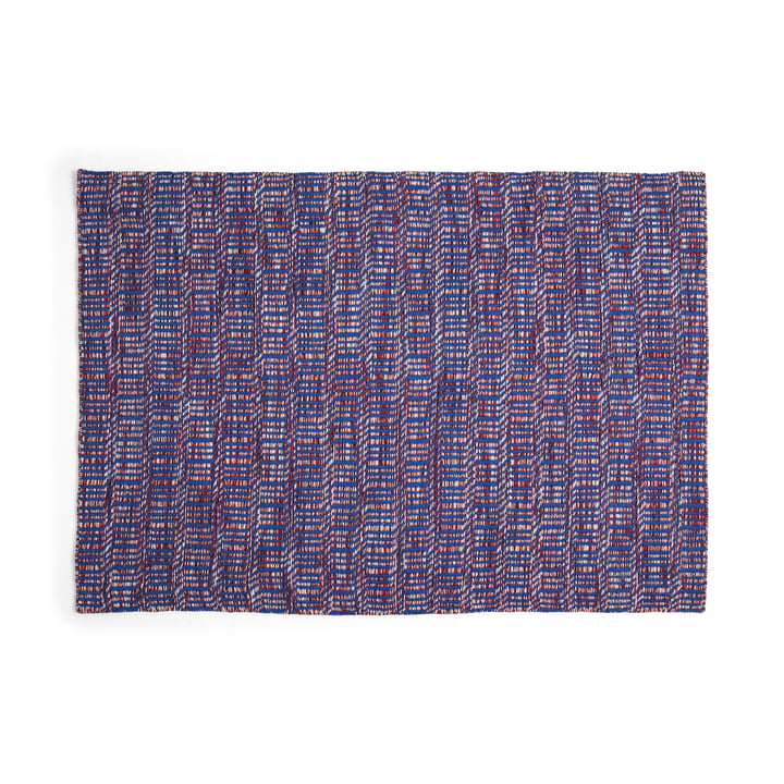 Radio Tapis, 80 x 50 cm, rouge / bleu de HAY