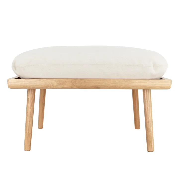 Lounge Around Shuffle Pouf de Umage dans la finition chêne naturel / white sands