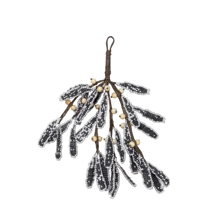 Pendentif en perles de verre Mistletoe de Broste Copenhagen